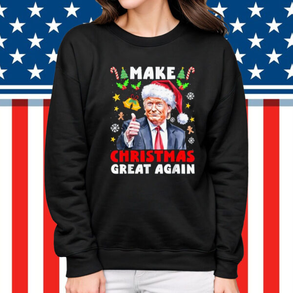 Make Christmas Great Again Santa Funny Trump Xmas T-Shirt