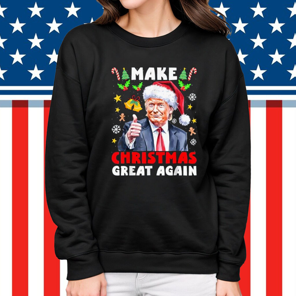 Make Christmas Great Again Santa Funny Trump Xmas T-Shirt