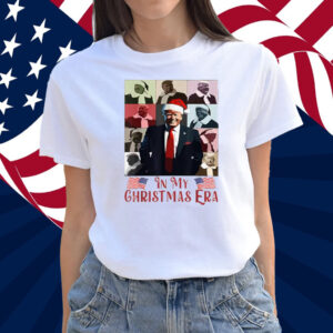 Santa Trump Santa Claus In My Christmas Era Xmas T-Shirt