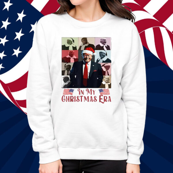 Santa Trump Santa Claus In My Christmas Era Xmas T-Shirt