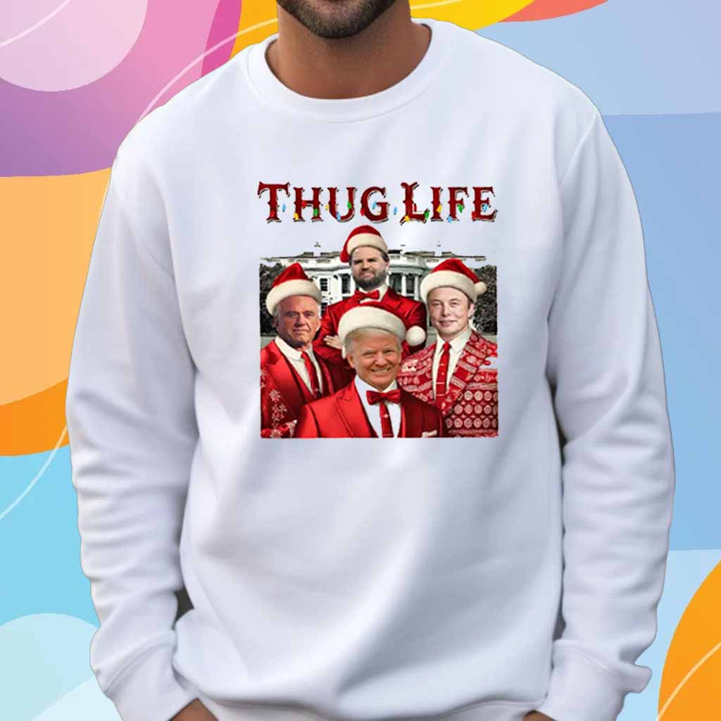 Thug Life Christmas Trump Vance T-Shirt