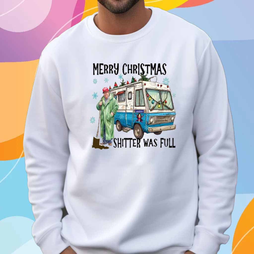 Trump 2024 Merry Christmas Shitter Was Full T-Shirt