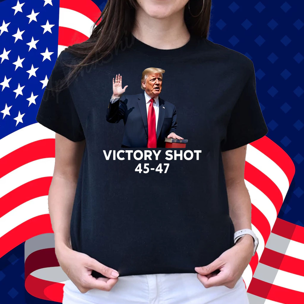 Trump Victory Shot 45-47 T-Shirt