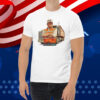 Trump With Garbage Truck, Humorous Trump Christmas T-Shirt