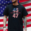 Trump Won 2024 45 47Th President Usa Flag 2025 T-Shirt