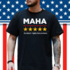 America TRUMP Fight MAHA MAGA Dark DOGE 5 STAR Rating T-Shirt
