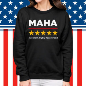 America TRUMP Fight MAHA MAGA Dark DOGE 5 STAR Rating T-Shirt
