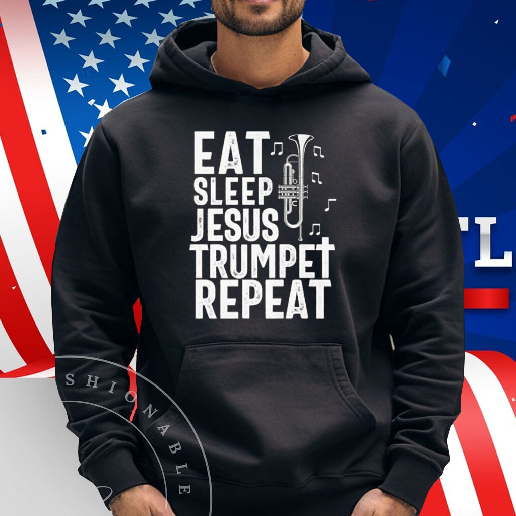 Christian Trumpet Player Music Worship Fun Trumpeter Jesus Tee Shirt