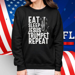 Christian Trumpet Player Music Worship Fun Trumpeter Jesus Tee Shirt