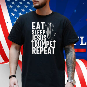 Christian Trumpet Player Music Worship Fun Trumpeter Jesus Tee Shirt