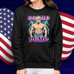 Donald Pump Swole America Again Gym Fitness Trump 2024 T-Shirt