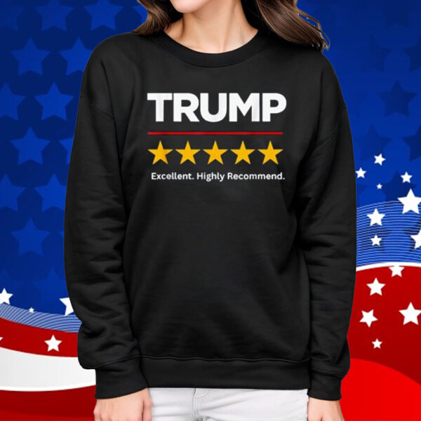Funny! America TRUMP Fight MAHA MAGA Dark DOGE 5 STAR Rating T-Shirt
