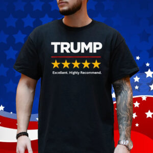 Funny! America TRUMP Fight MAHA MAGA Dark DOGE 5 STAR Rating T-Shirt