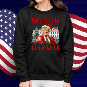 MAGA LA LA LA Donald Trump POTUS Ugly Christmas Tee Gifts T-Shirt
