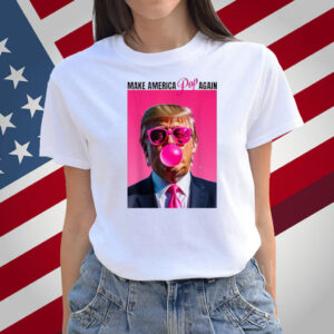 Make America POP Again Trump Bubblegum Pink President T-Shirt