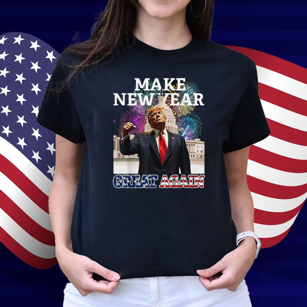 Make New Year Great Again Trump Patriotic Golfers T-Shirt