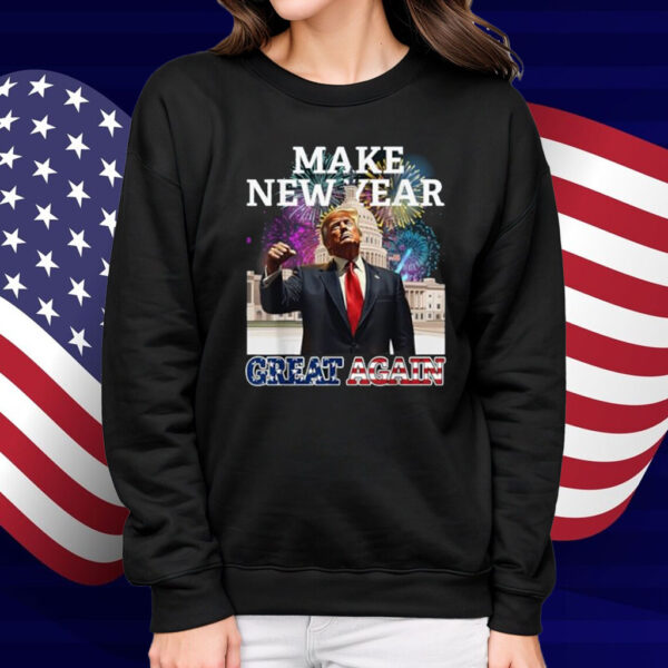 Make New Year Great Again Trump Patriotic Golfers T-Shirt