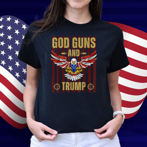 Patriotic Eagle God Guns and Trump Men's Wear T-Shirt