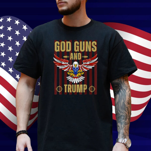 Patriotic Eagle God Guns and Trump Men's Wear T-Shirt
