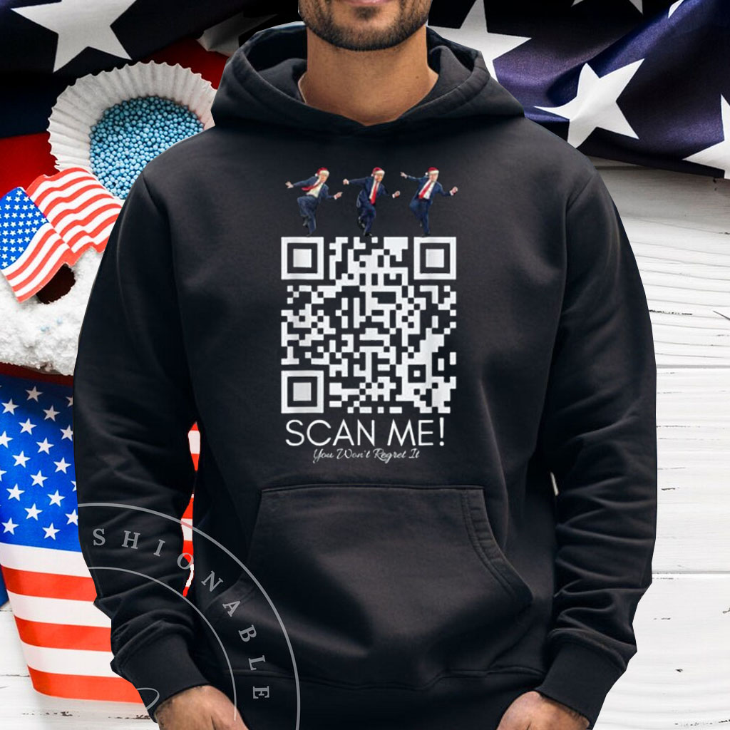 QR Scan Me President QR Trump Dancing Hat Christmas T-Shirt