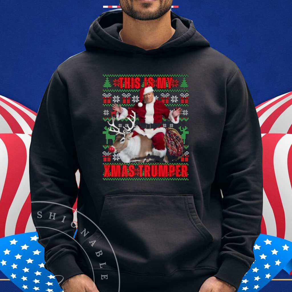 This Is My Christmas Trumper, Trump MAGA Pajamas Ugly 2025 T-Shirt