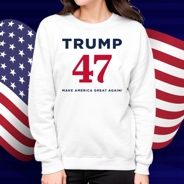 Trump 47 Make America Great Again White T-Shirt
